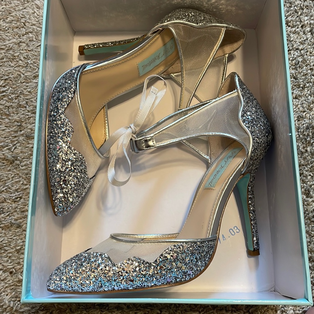 Brand new in box! Blue by Betsey Johnson shoes. Size 7.5! Open to offers!